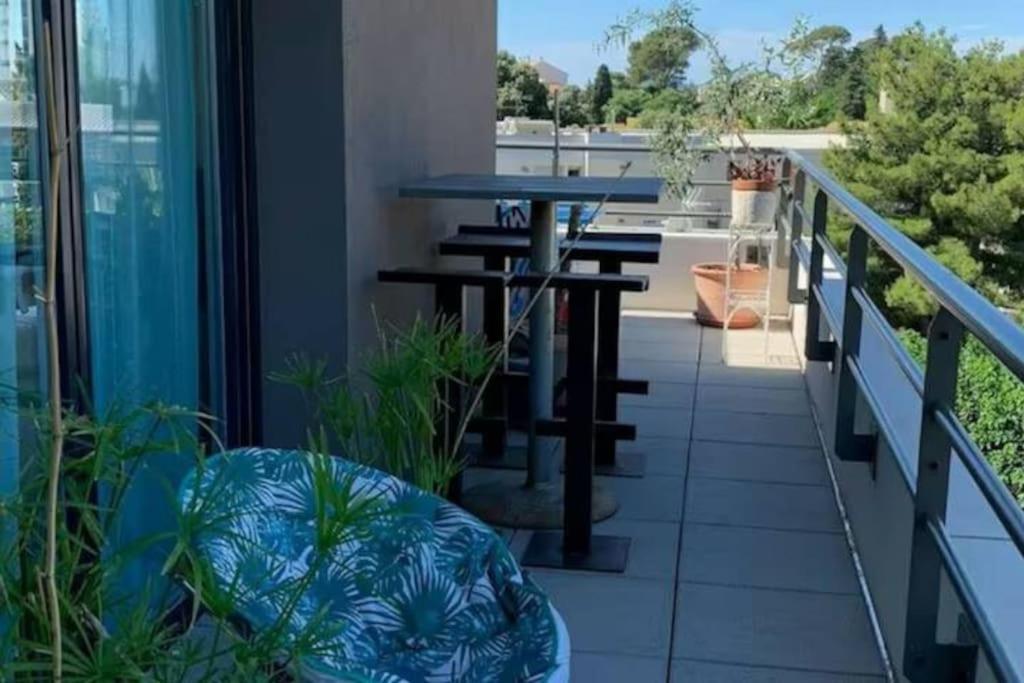 Magnifique Rooftop Duplex Climatise Familial, Aux Arceaux Montpellier Dış mekan fotoğraf