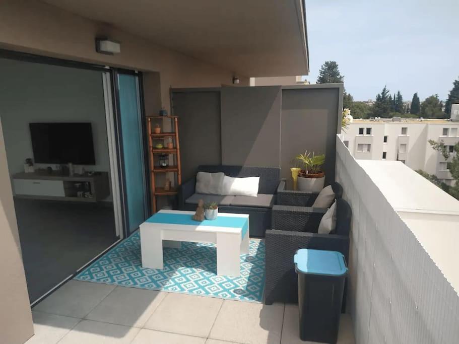 Magnifique Rooftop Duplex Climatise Familial, Aux Arceaux Montpellier Dış mekan fotoğraf
